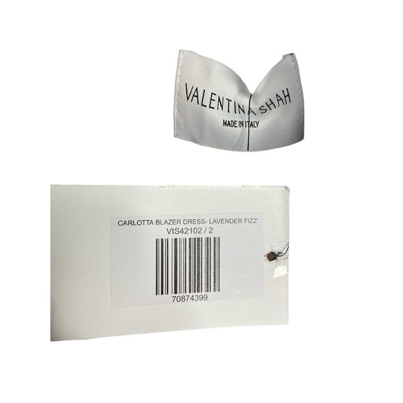 Revolve Valentina Shah Carlotta Blazer Mini Dress Lavender Size 2 Made in Italy - Picture 6 of 10